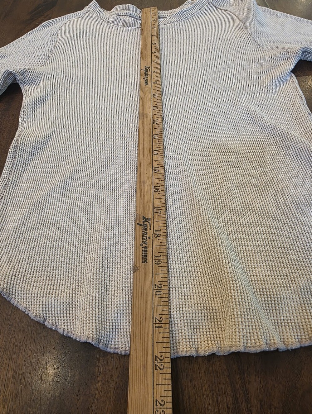 We The Free People Easy Does It Tee Thermal Long Sleeve Top Cuban Sand Sz Small - Picture 8 of 10